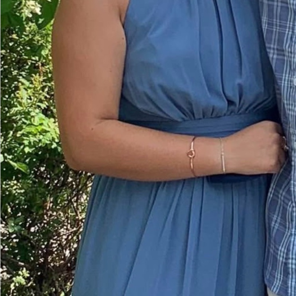 David's Bridal Blue Wedding Dress